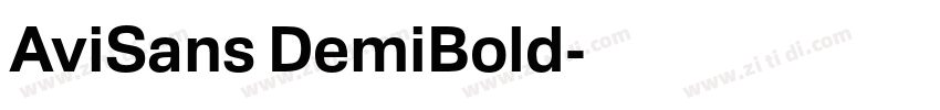 AviSans DemiBold字体转换 AviSans DemiBold字体转换